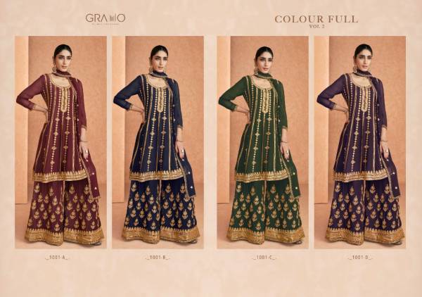 Colour full 1 Heavy Designer Wedding Wear Readymade Latest Suit Collection